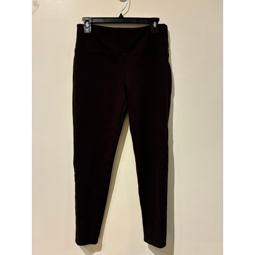 Eddie Bauer Womens High Rise Slim Leggings Dark Brown Espresso Size Large